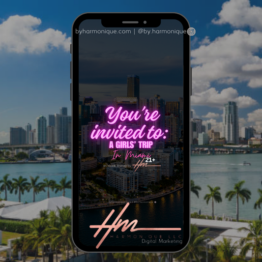 Miami Beginner's Girls' Trip Premade Itinierary | 21+ | Downloadable | Instant Access