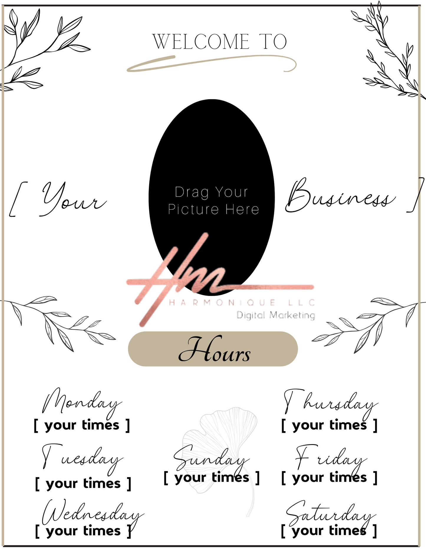 Editable Scheduling Template for Techs | Stylists | MUAs | Salons | Small Business Owners | Digital Instant Download | White