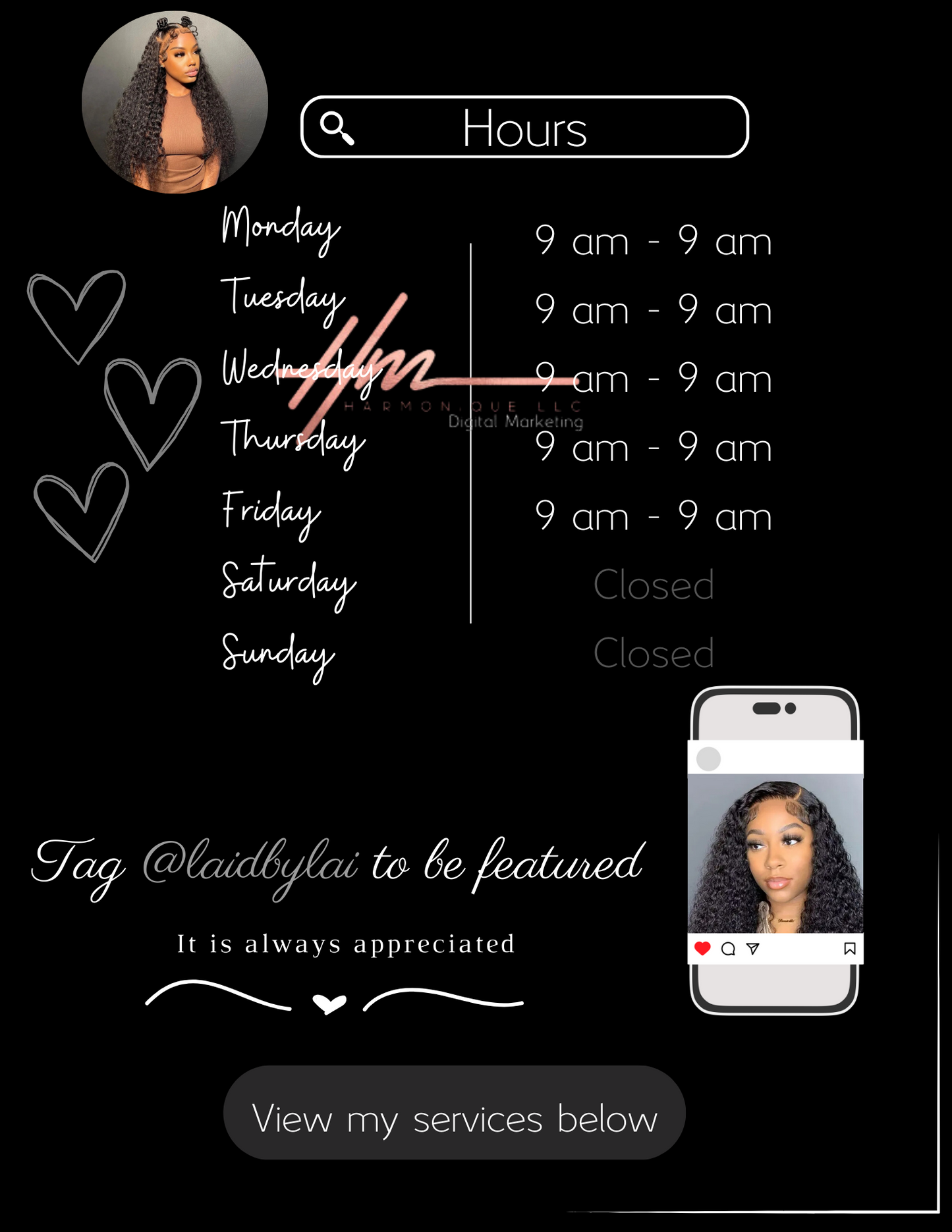 Editable Scheduling Template for Techs | Stylists | MUAs | Instant Digital Download | Greyscale